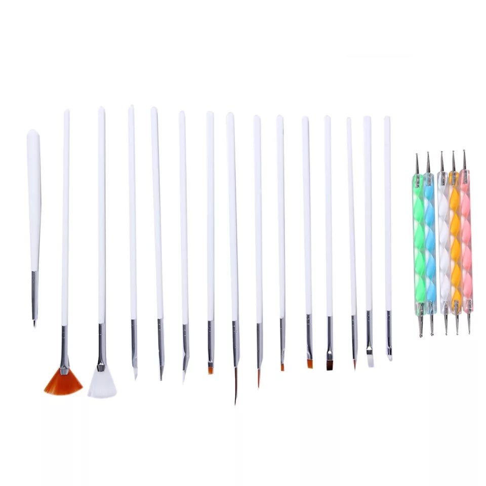 Buy 5 Pcs Set 2-Way Double Ended Dotting Tools, Nail Dotting Pen  Marbleizing Tool Set Nail Polish Paint Manicure Dot Nail Art Tool Set,  Embossing Stylus for Painting,Multi-Colored Online at Low Prices